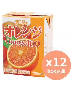 Dairy 嗲地橙汁100% [日本進口] 200ml x12盒