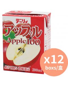 Dairy 嗲地蘋果100% [日本進口] 200ml x12盒
