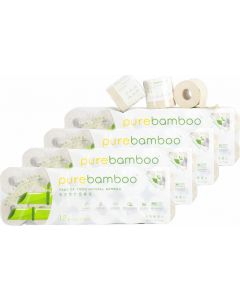 PureBamboo 純天然竹籤維卷紙 [天然環保] 卷紙 48包