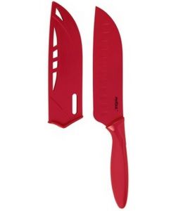 Zyliss SANTOKU 不黏層不鏽鋼三德刀 [瑞士製造] 紅色 18cm