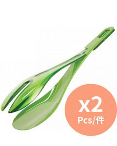 Zyliss 沙律叉匙 可組合成鉗 [瑞士製造] 綠色x2