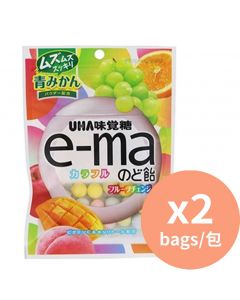 UHA/味覺糖 味覺e-ma七彩水果糖 [日本進口]