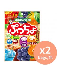 UHA/味覺糖 味覺糖 噗啾四味綜合軟糖 [日本進口]