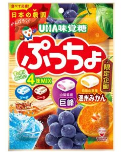UHA 味覺糖 噗啾四味綜合軟糖 [日本進口] 93g