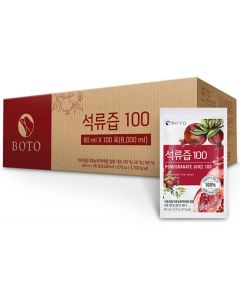 Boto 100%紅石榴汁巨無霸裝 [韓國進口] 80ml x 100包