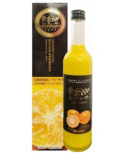 Okinawa Arakaki ⼤宜味村產完熟⿈⾦⾹檸濃縮果汁 [日本進口] 500ml