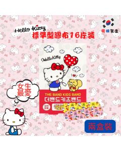Snack Barn 韓國Hello Kitty卡通膠布 [標準型 韓國製造] 16片裝 x2